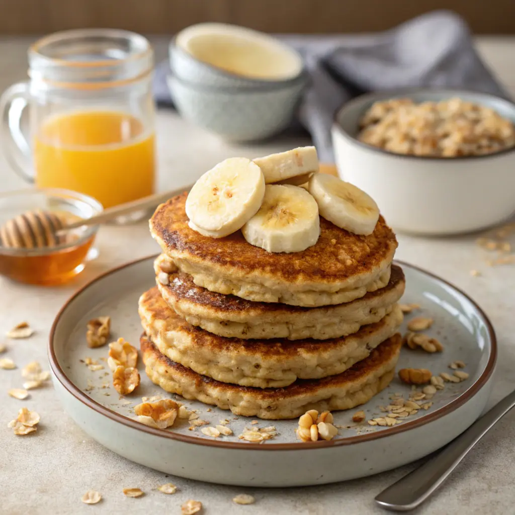 banana oatmeal pancake banana oatmeal pancake