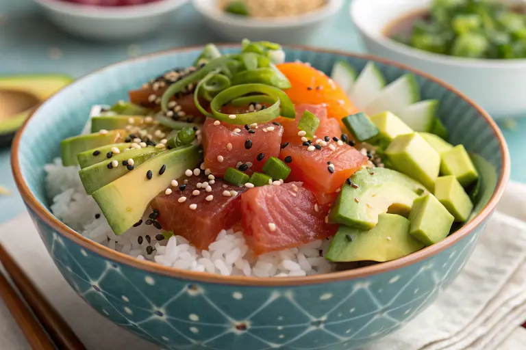 How to make poke sushi bowl How to make poke sushi bowl