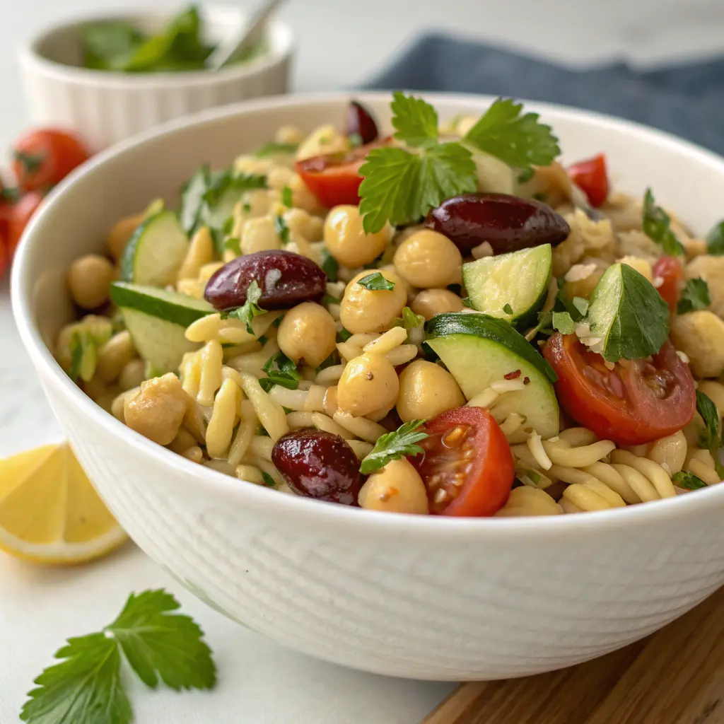 Chickpea Orzo Salad recipe Chickpea Orzo Salad recipe