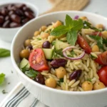 Chickpea Orzo Salad tasty card